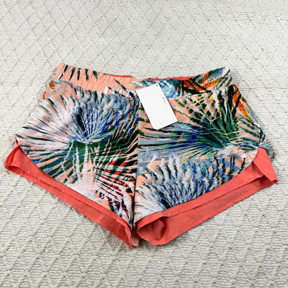 Fabletics Latrice Shorts XL Tropical Palm Print Double Layer Compression Lining
